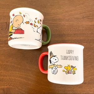 Charlie Brown Happy Thanksgiving Mug Set (2)